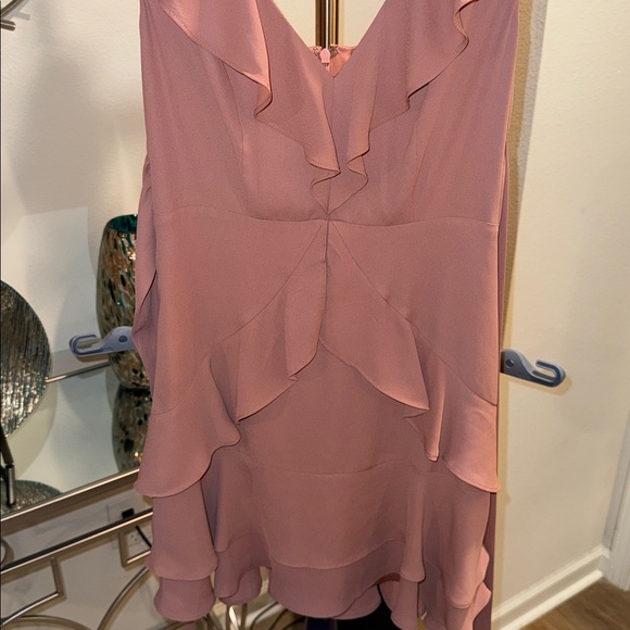 Express Blush Ruffle Dress - Picture 2 of 4